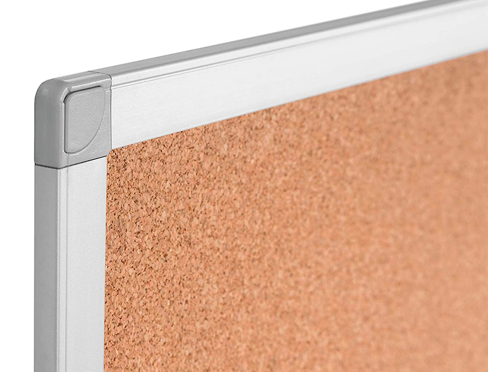 QUADRO DE CORTICA Q-CONNECT CAIXILHO DE ALUMINIO 200X100CM EXTRA CORTICA 5 MM