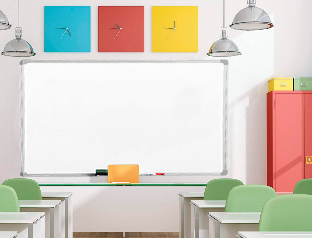 QUADRO BRANCO Q-CONNECT LAMINADO C/CAIXILHO ALUMINIO 200 X 100 CM