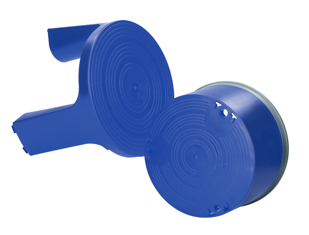 TAMBORETE Q-CONNECT COM RODAS RETRATEIS AZUL