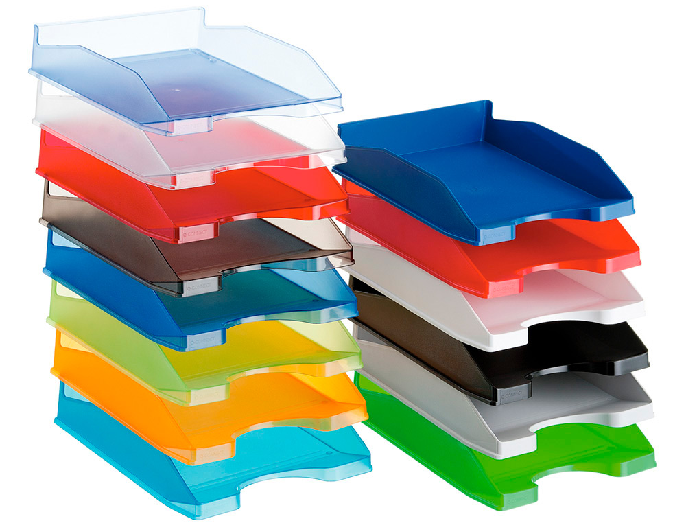 TABULEIRO DE SECRETARIA Q-CONNECT PLASTICO AZUL TRANSPARENTE