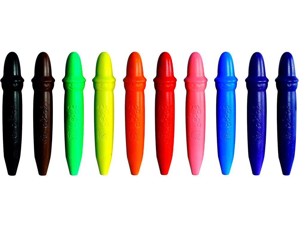 LAPIS DE CERA GIOTTO BEBE COM 10 LAPIS