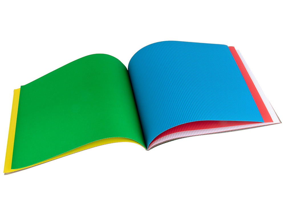 BLOCO TRABALHOS MANUAIS LIDERPAPEL FOLIO CARTAO ONDULADO MICROCANELADO