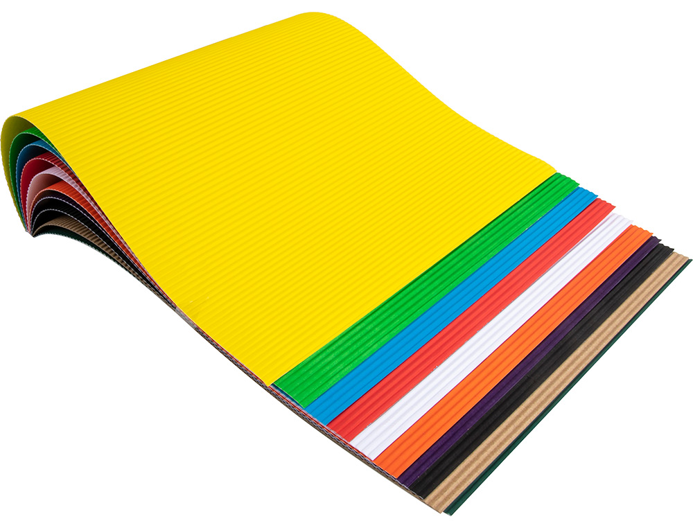 BLOCO TRABALHOS MANUAIS LIDERPAPEL FOLIO CARTAO ONDULADO MICROCANELADO