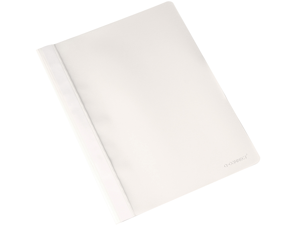BOLSA DOSSIER Q-CONNECT FASTENER EM PLASTICO DIN A4 BRANCO