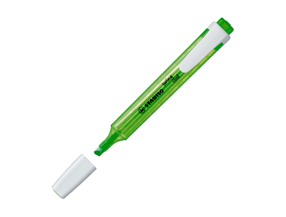 MARCADOR FLUORESCENTE STABILO SWING COOL VERDE
