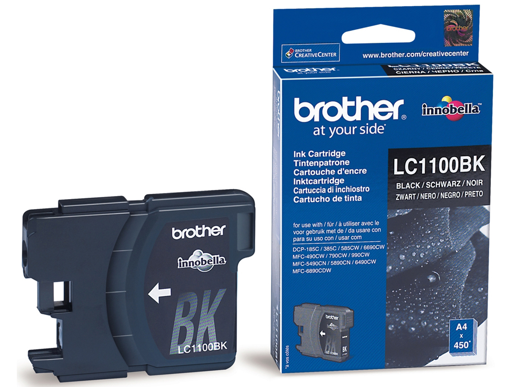 TINTEIRO BROTHER LC-1100BK PRETO