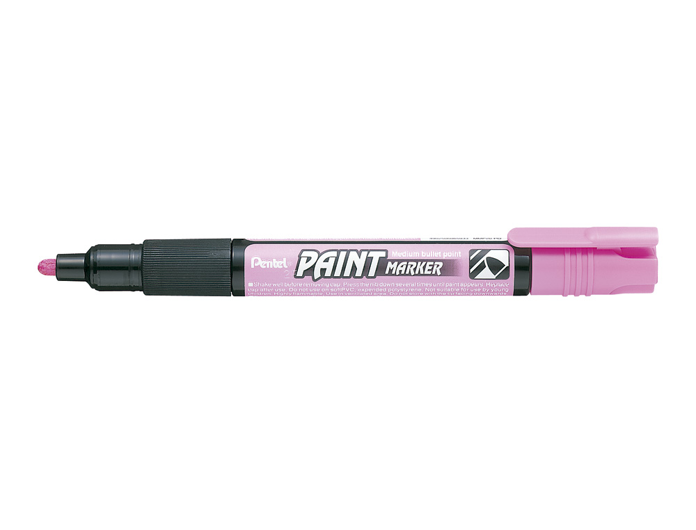 MARCADOR PENTEL MMP20 PAINT VIDRO E PLASTICO ROSA