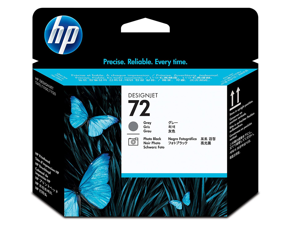 TINTEIRO HP 72 CABEA CINZA E PRETO FOTO DESIGNJET T610/1100