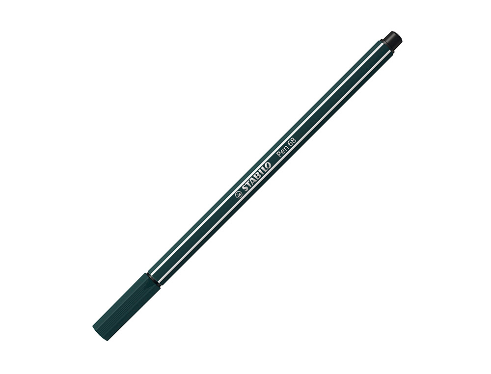 MARCADOR STABILO AGUARELAVEL PEN 68 VERDE TERRA 1 MM