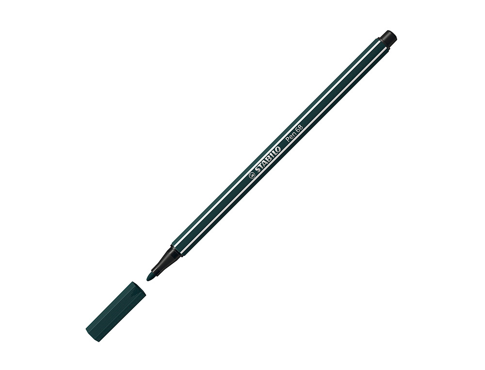 MARCADOR STABILO AGUARELAVEL PEN 68 VERDE TERRA 1 MM