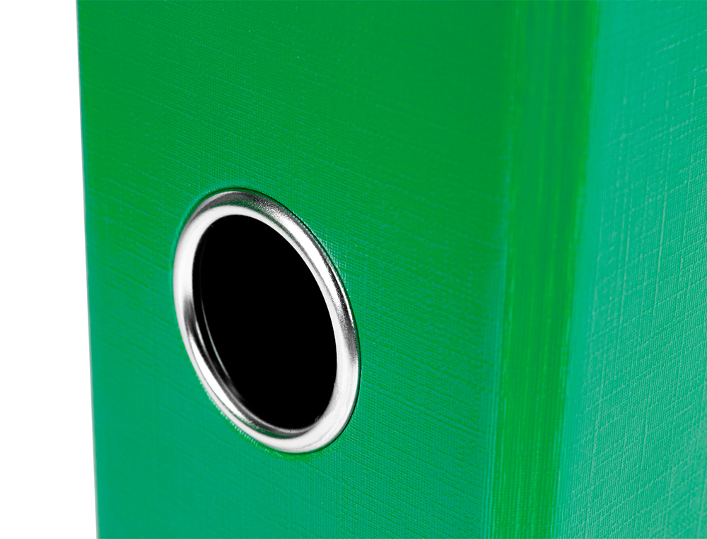 MODULO LIDERPAPEL 2 PASTAS FOLIO 2 ANEIS MECANISMO DE ALAVANCA 75MM VERDE