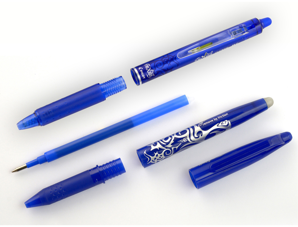 RECARGA ESFEROGRAFICA PILOT FRIXION BALL CLICKER AZUL CAIXA DE 3 UNIDADES