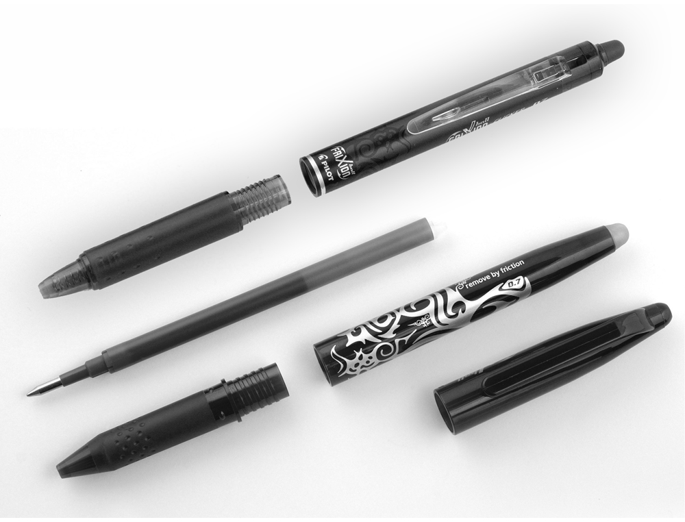 RECARGA ESFEROGRAFICA PILOT FRIXION BALL CLICKER PRETO CAIXA DE 3 UNIDADES