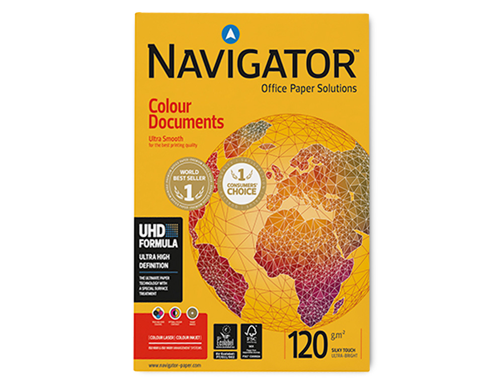 PAPEL FOTOCOPIA NAVIGATOR DIN A3 120 GR EMBALAGEM DE 500 FOLHAS