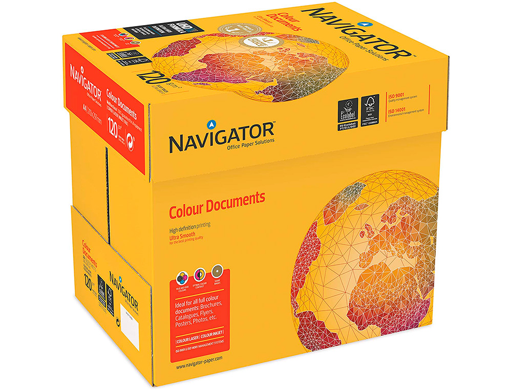 PAPEL FOTOCOPIA NAVIGATOR DIN A3 120 GR EMBALAGEM DE 500 FOLHAS