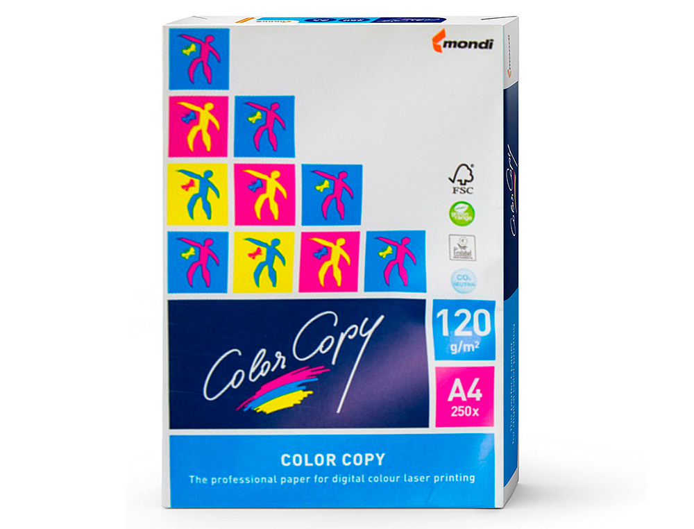 PAPEL COLOR COPY DIN A4 120 GR EMBALAGEM DE 250 FOLHAS