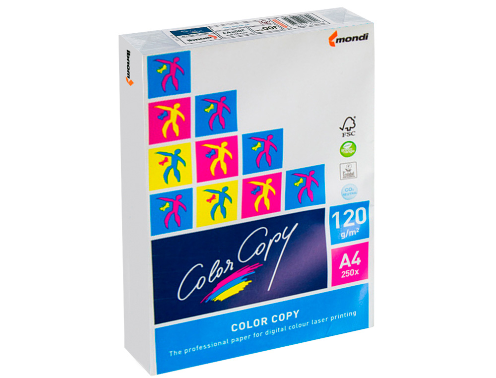 PAPEL COLOR COPY DIN A4 120 GR EMBALAGEM DE 250 FOLHAS