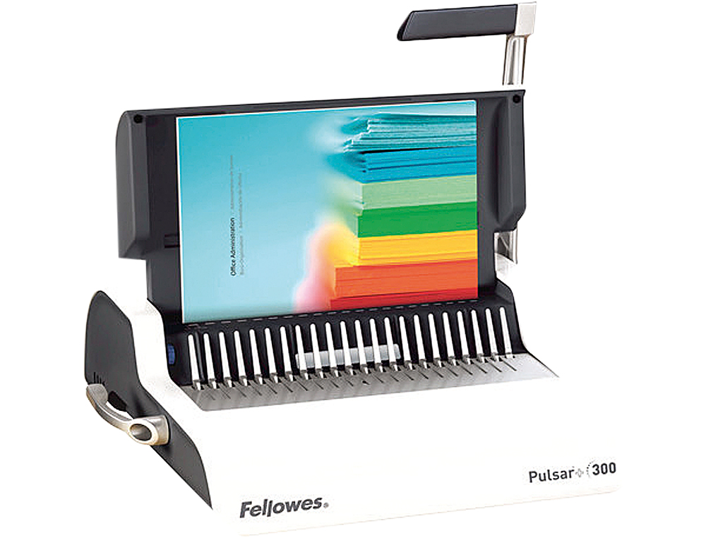ENCADERNADORA FELLOWES PULSAR MANUAL PARA ESPIRAL + 300 PERFURA 20 FOLHAS DIN A4 ENCADERNA ATE 300 FOLHAS