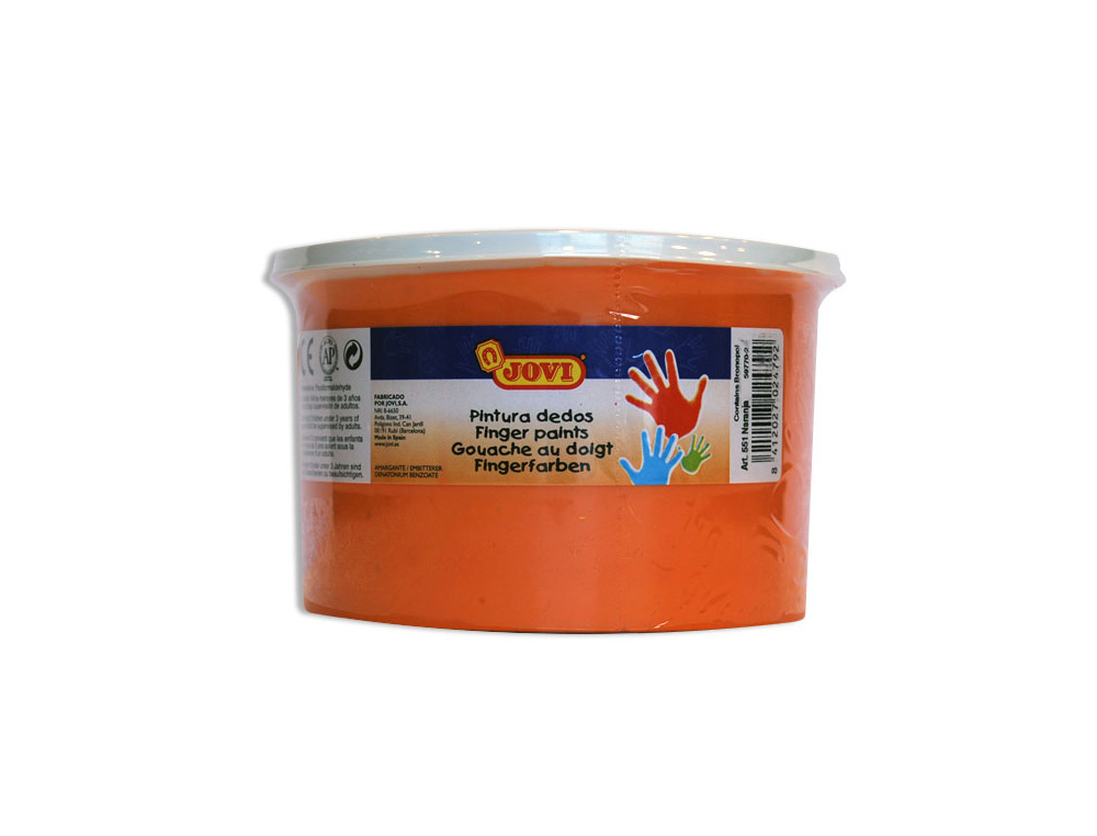 ESTOJO JOVI PINTURA A DEDOS 125 ML LARANJA