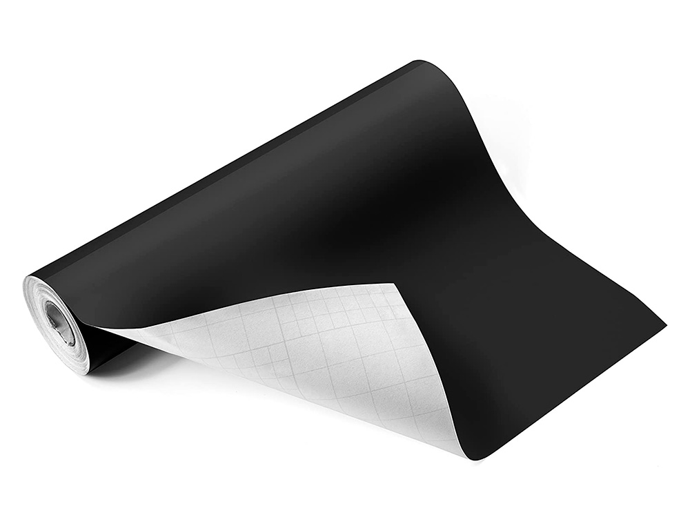 ROLO ADESIVO LIDERPAPEL VELUDO PRETO ROLO DE 0,45 X 10 MT