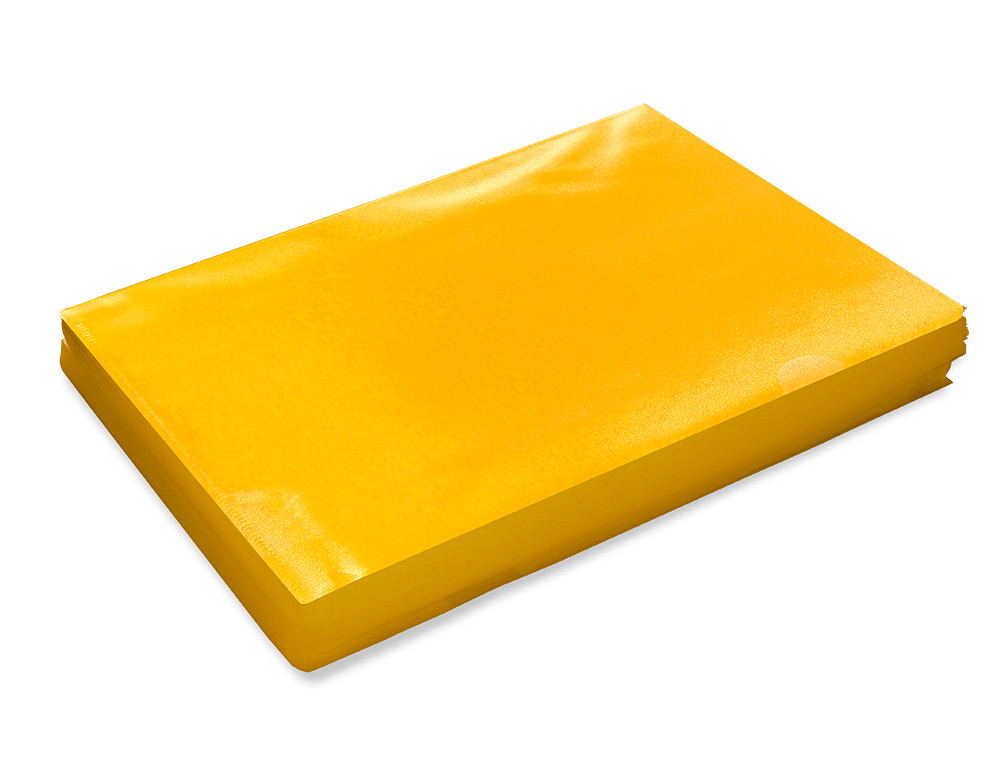 BOLSA DOSSIER Q-CONNECT EM PLASTICO DIN A4 120 MICRONS AMARELO CAIXA DE 100 UNIDADES