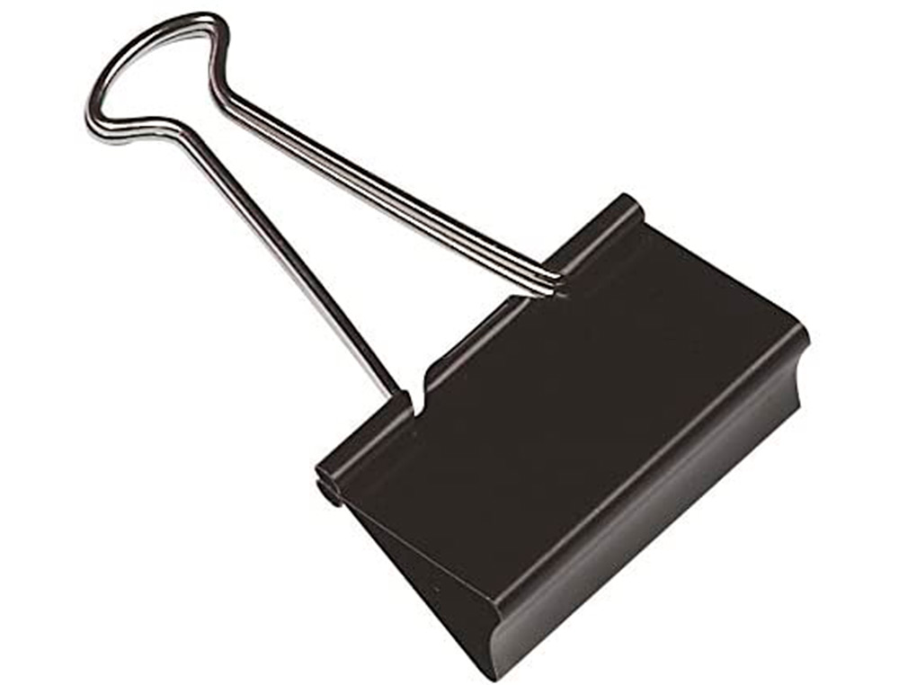 MOLA METALICA Q-CONNECT REVERSIVEL N.2 24 MM CAIXA DE 10 UNIDADES PRETO