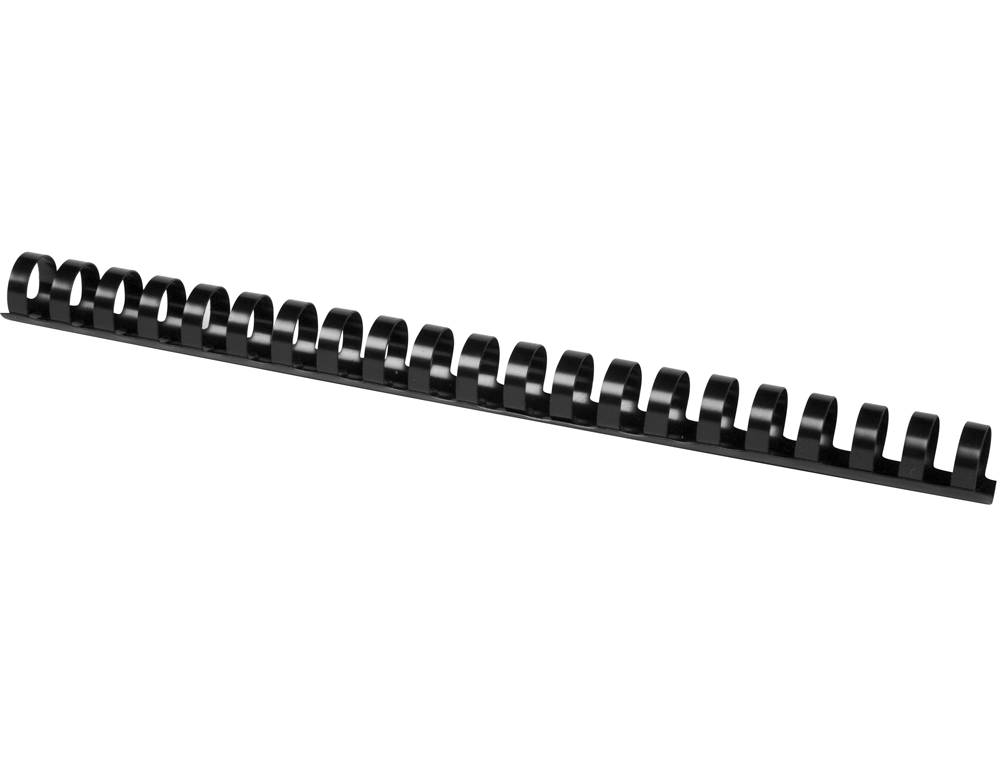 ESPIRAL Q-CONNECT REDONDA 18 MM PLASTICO PRETO CAPACIDADE 160 FOLHAS CAIXA DE 50 UNIDADES
