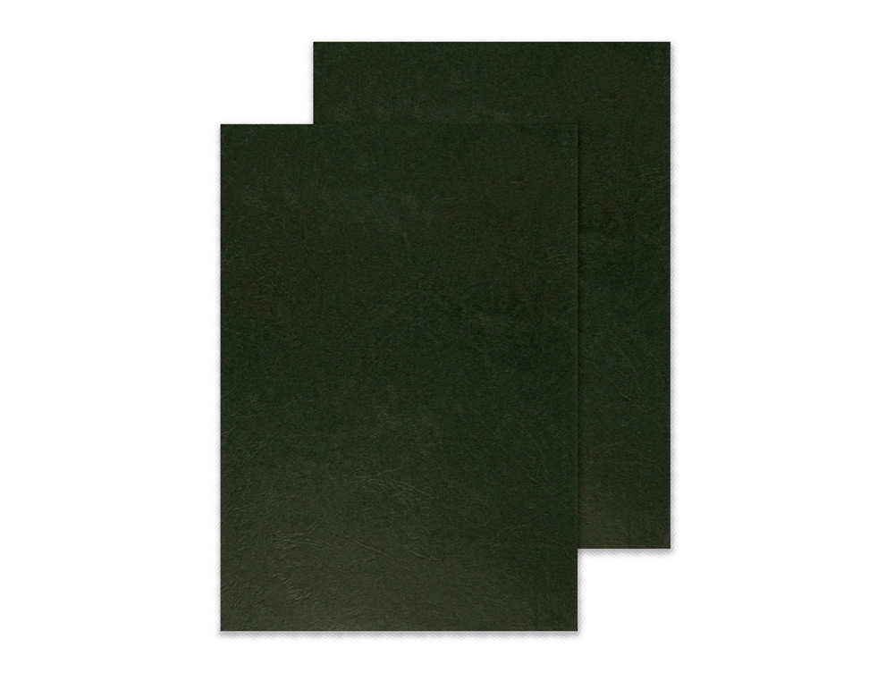 CAPA DE ENCADERNACAO Q-CONNECT CARTAO DIN A4 PRETA IMITACAO PELE 250 GR CAIXA DE 100 UNIDADES