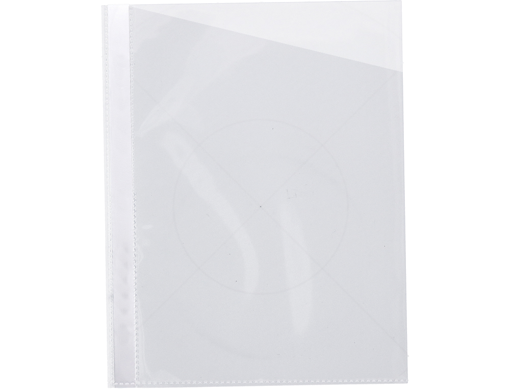 BOLSA PROTETORA Q-CONNECT CORTE OBLIQUO 290X195 CRISTAL SEM FUROS PVC 90 MICRONS CAIXA DE 100 UNIDADES