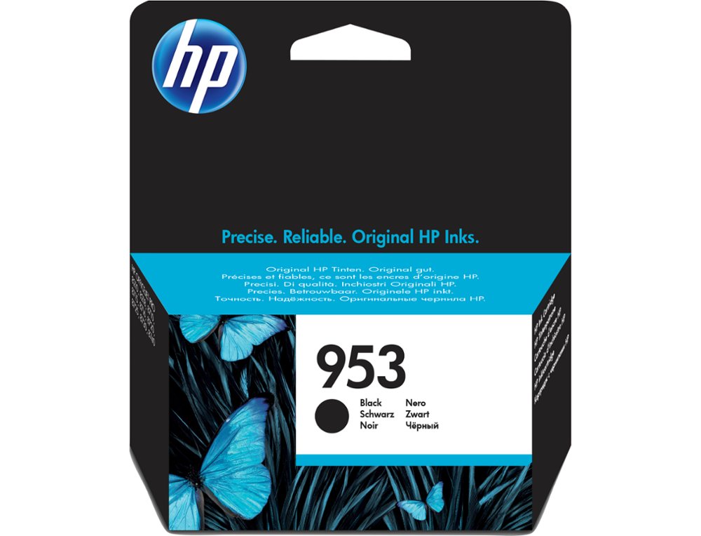TINTEIRO HP 953 OFFICEJET PRO 8210 / 8218 / 8710 / 8715 / 8718 / 8719 / 8720 / 8725 / 8730 / 874 PRETO 1.000 PAG