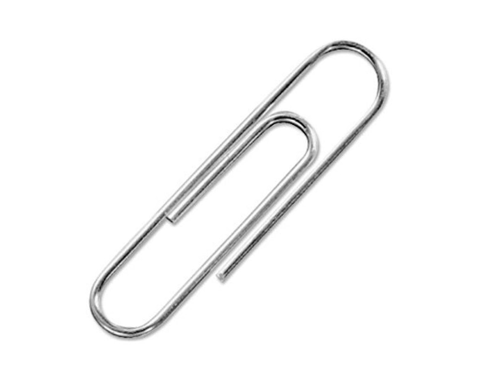 CLIPS NIQUELADOS Q-CONNECT LABIADO - N.3 43 MM CAIXA DE 100 UNIDADES