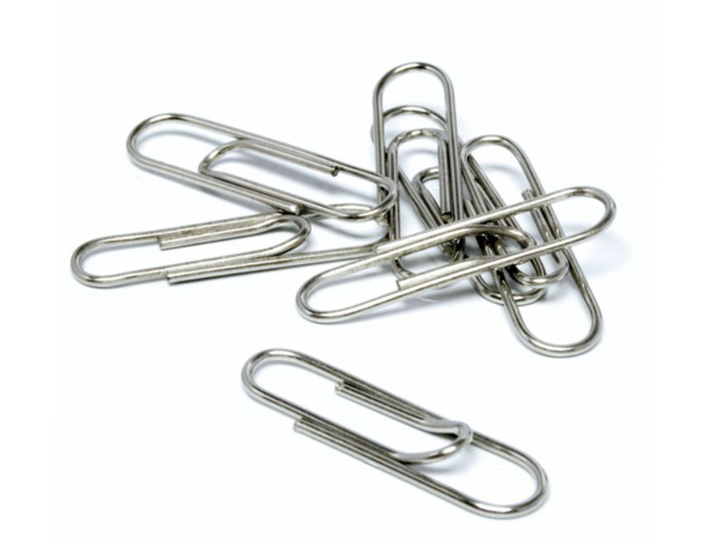 CLIPS NIQUELADOS Q-CONNECT LABIADO - N.3 43 MM CAIXA DE 100 UNIDADES