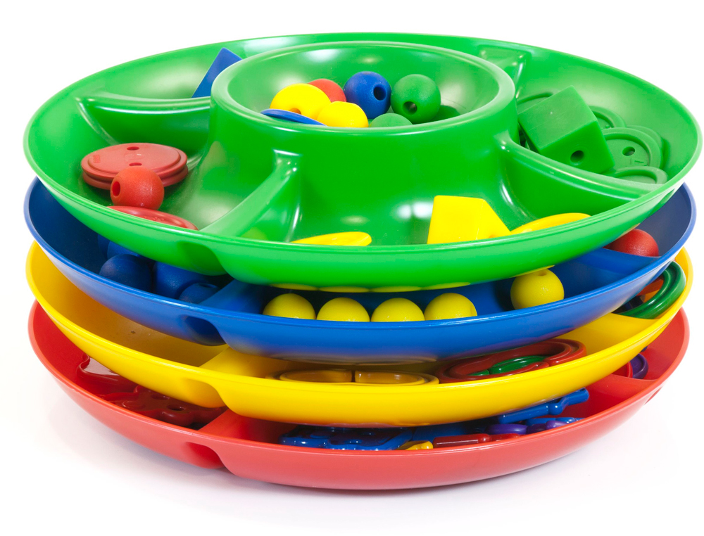 JOGO MINILAND BANDEJA CLASIFICACAO 5 COMPARTIMENTOS 26 CM DIAMETRO