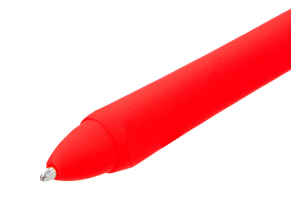 ESFEROGRAFICA LIDERPAPEL GUMMY TOUCH RETRATIL 1,0 MM TINTA VERMELHO