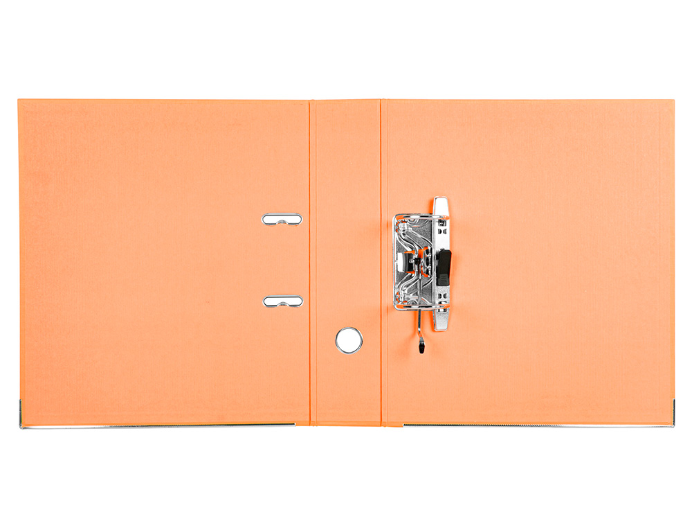 PASTA DE ARQUIVO DE ALAVANCA LIDERPAPEL DOCUMENTA PVC DIN A4 LOMBADA 75 MM LARANJA