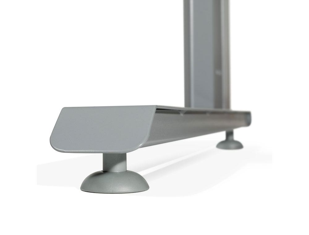 MESA DE ESCRITORIO ROCADA METAL 2002AC04 ALUMINIO /BRANCA 160X80 CM