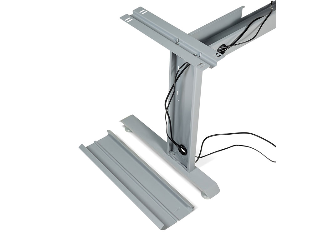 ALA PARA MESA ROCADA SERIE METAL 60X 100 CM DIREITA OU ESQUERDA ACABAMENTO AC02 ALUMINIO/ CINZA