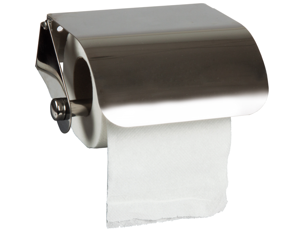 DISPENSADOR Q-CONNECT DE PAPEL HIGIENICO ACO INOXIDAVEL 122X98X45 MM