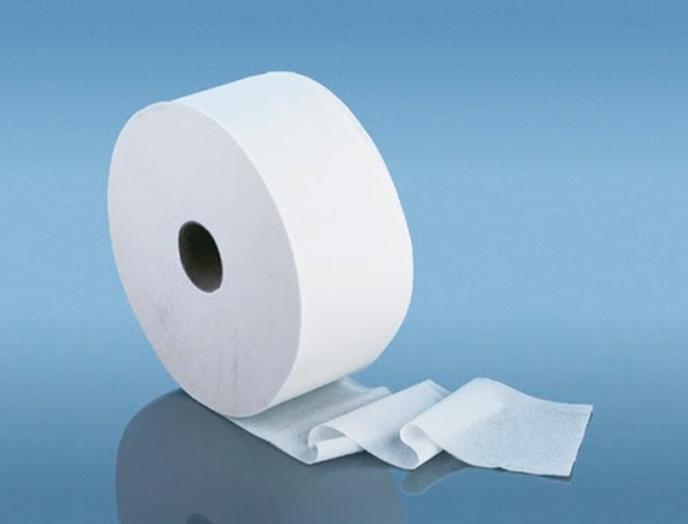PAPEL HIGIENICO INDUSTRIAL GOFRADO BUGA RECICLADO 2 FOLHAS 130 M