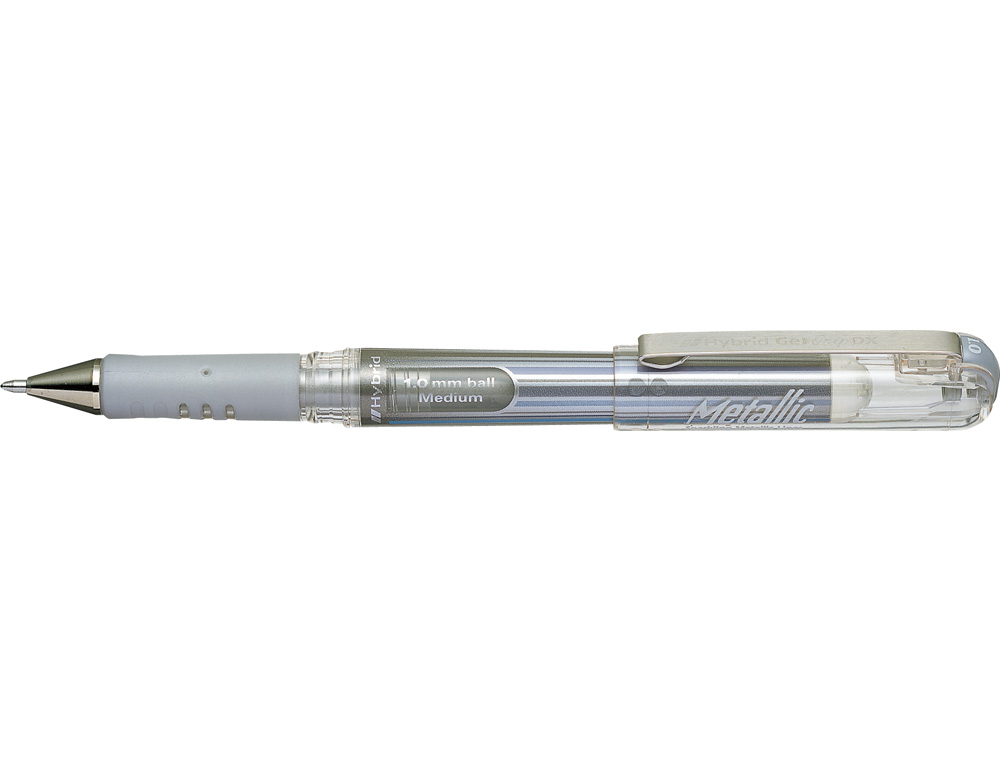 ROLLER PENTEL HYBRID GEL K230M PONTA DE 1,0 MM COR PRATA