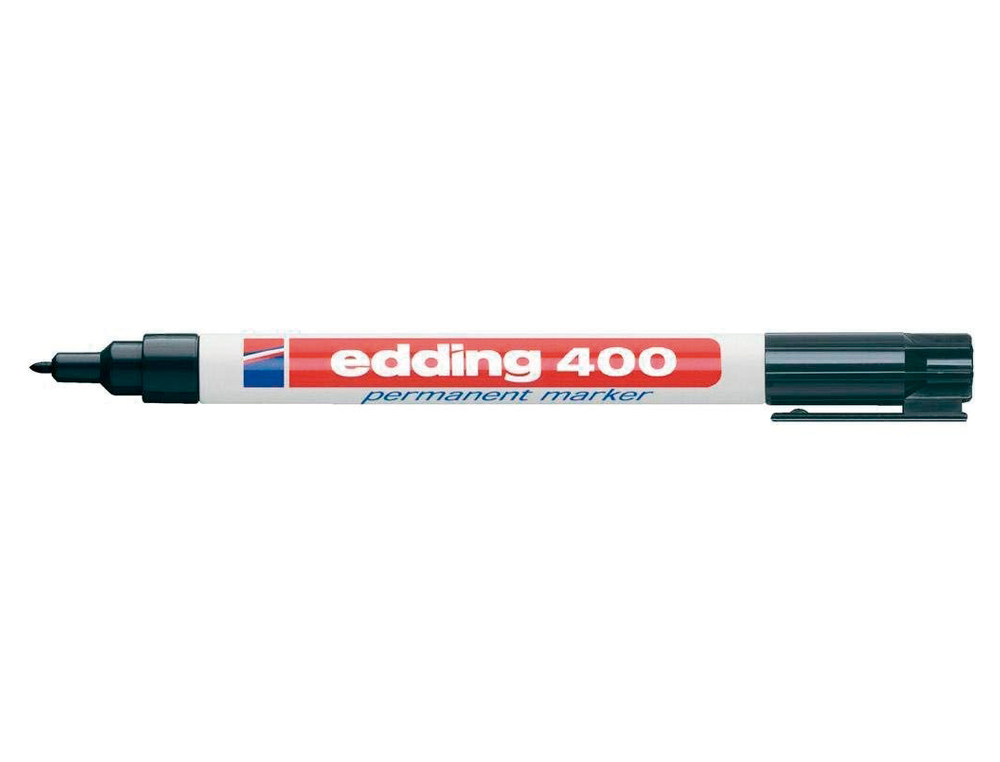 MARCADOR EDDING PERMANENTE 400 PRETO PONTA REDONDA 1 MM