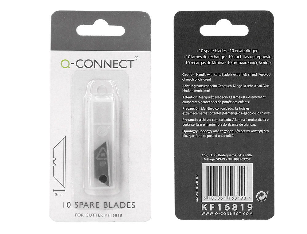 RECARGA Q-CONNECT X-ATO BLISTER DE 10 UNIDADES PARA X-ATO KF16818