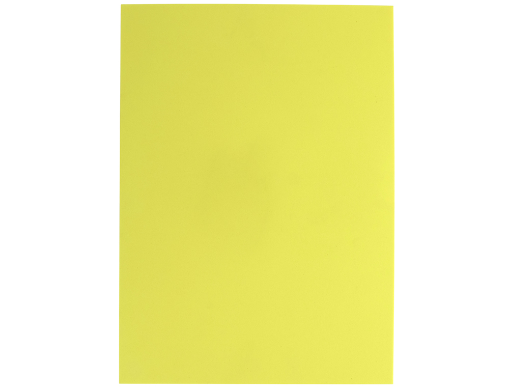 GOMA EVA LIDERPAPEL DIN A4 60 GR ESPESSURA 1,5MM AMARELO PACK 10 FOLHAS