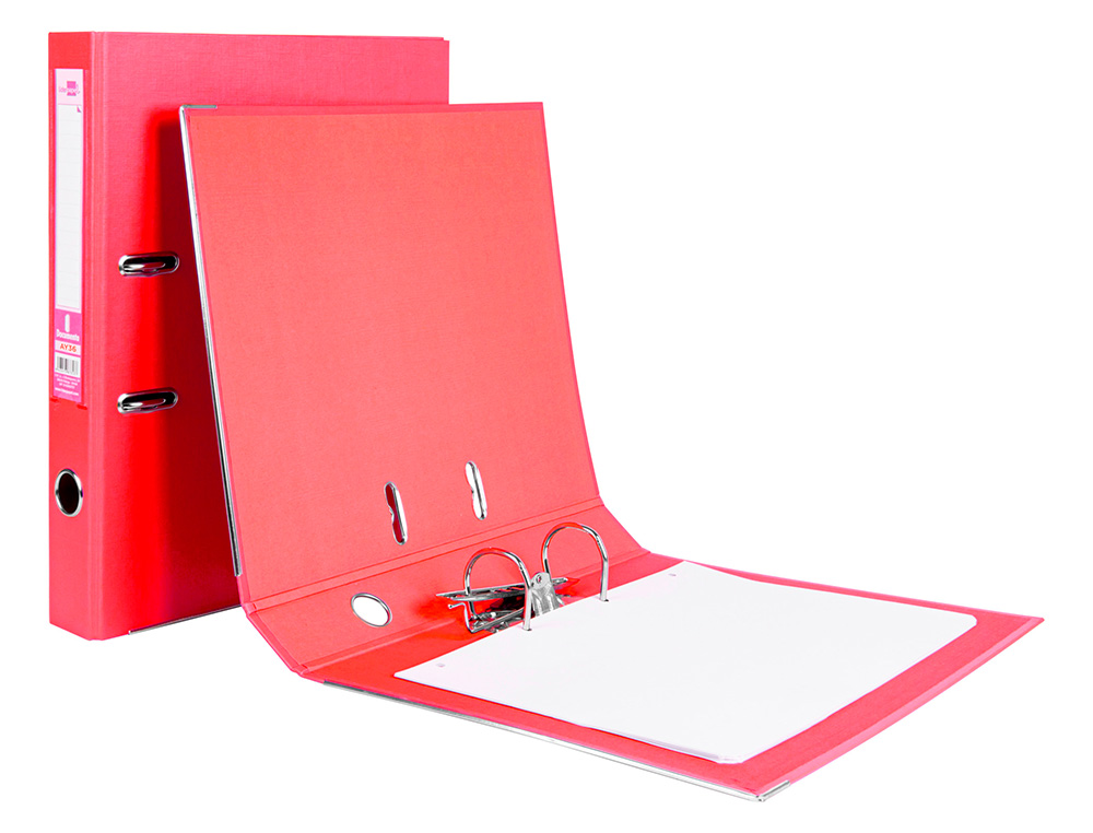 PASTA DE ARQUIVO DE ALAVANCA LIDERPAPEL DOCUMENTA PVC FOLIO LOMBADA 52 MM VERMELHO