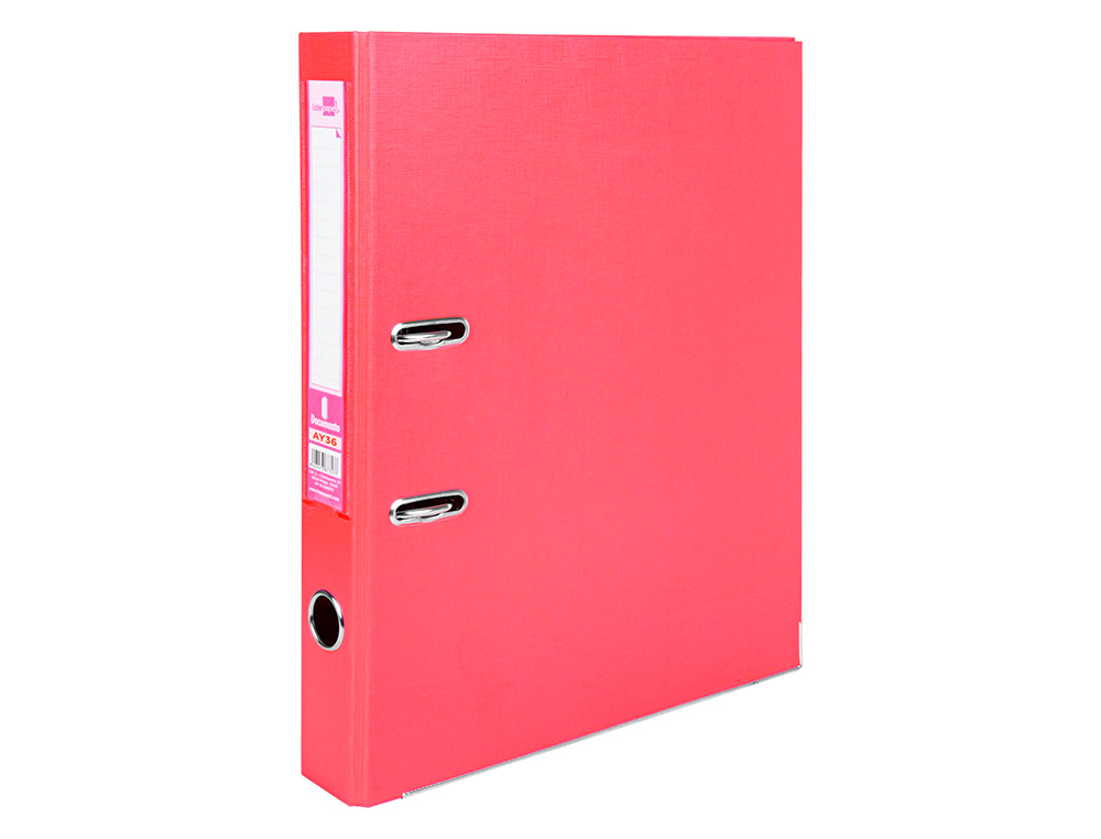 PASTA DE ARQUIVO DE ALAVANCA LIDERPAPEL DOCUMENTA PVC FOLIO LOMBADA 52 MM VERMELHO