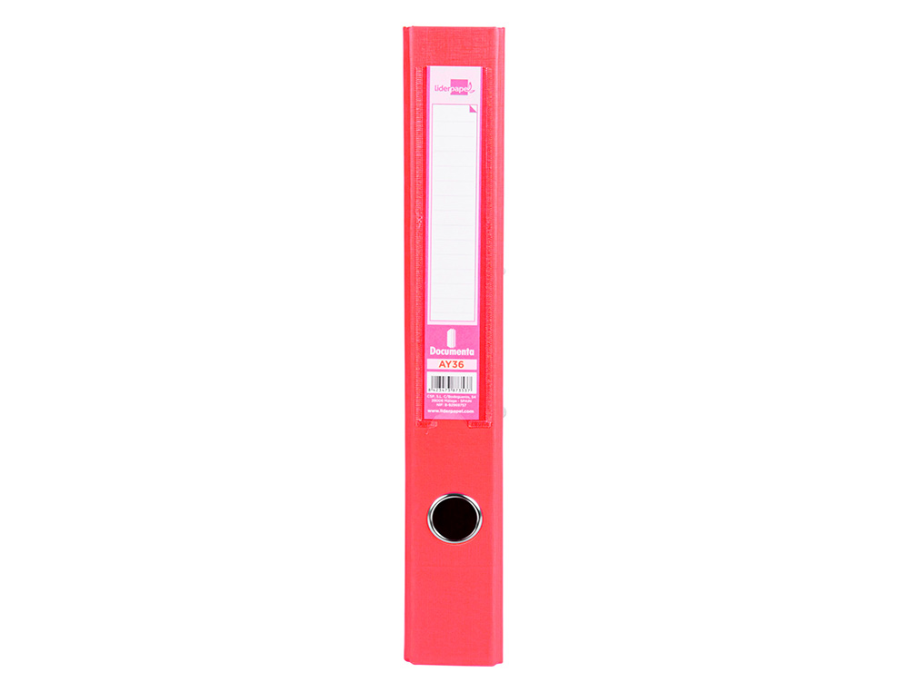 PASTA DE ARQUIVO DE ALAVANCA LIDERPAPEL DOCUMENTA PVC FOLIO LOMBADA 52 MM VERMELHO