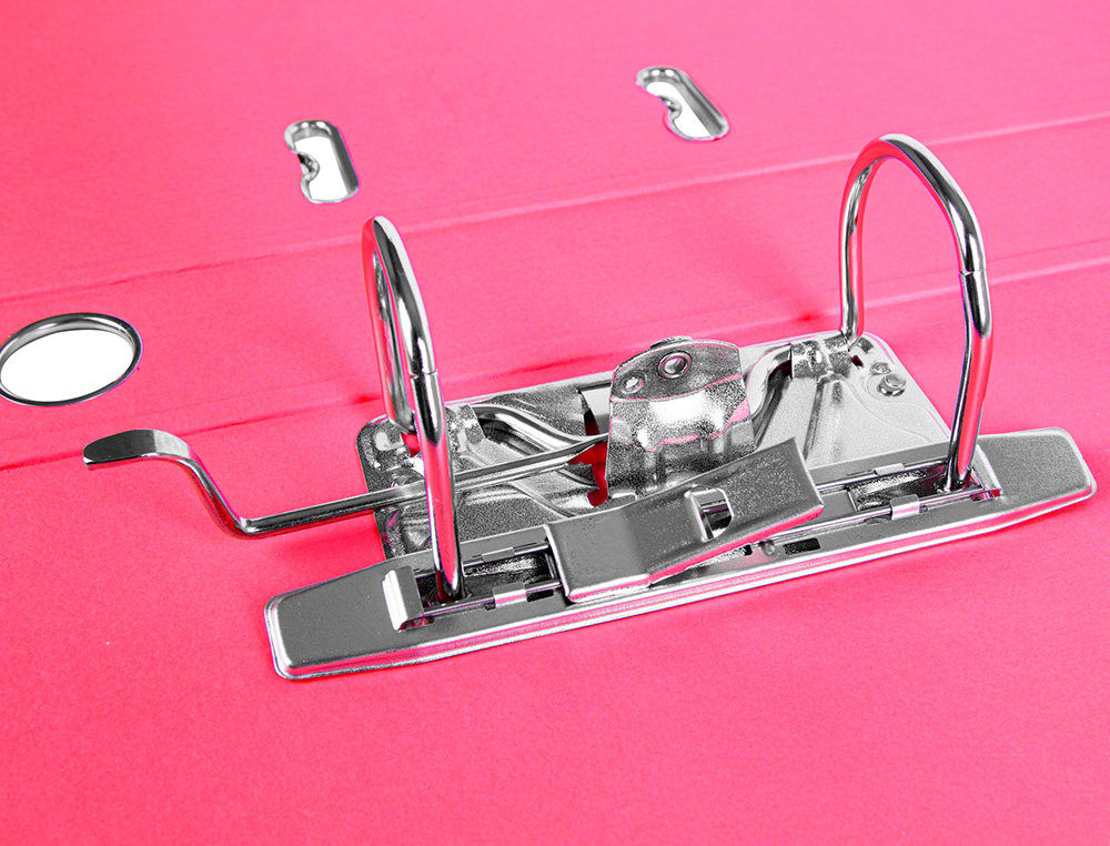 PASTA DE ARQUIVO DE ALAVANCA LIDERPAPEL DOCUMENTA PVC FOLIO LOMBADA 52 MM ROSA