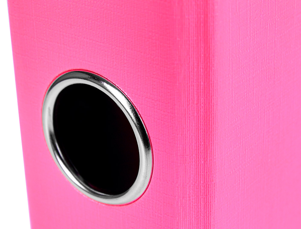 PASTA DE ARQUIVO DE ALAVANCA LIDERPAPEL DOCUMENTA PVC FOLIO LOMBADA 52 MM ROSA