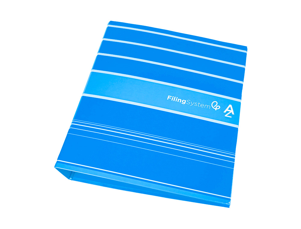 PASTA DE ARQUIVO DE ALAVANCA LIDERPAPEL FILING SYSTEM CARTAO FORRADO DIN A4 COM CAIXA CELESTE