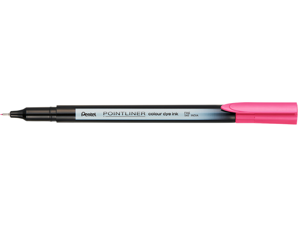 MARCADOR PENTEL DE FIBRA POINTLINER ROSA 0,4 MM